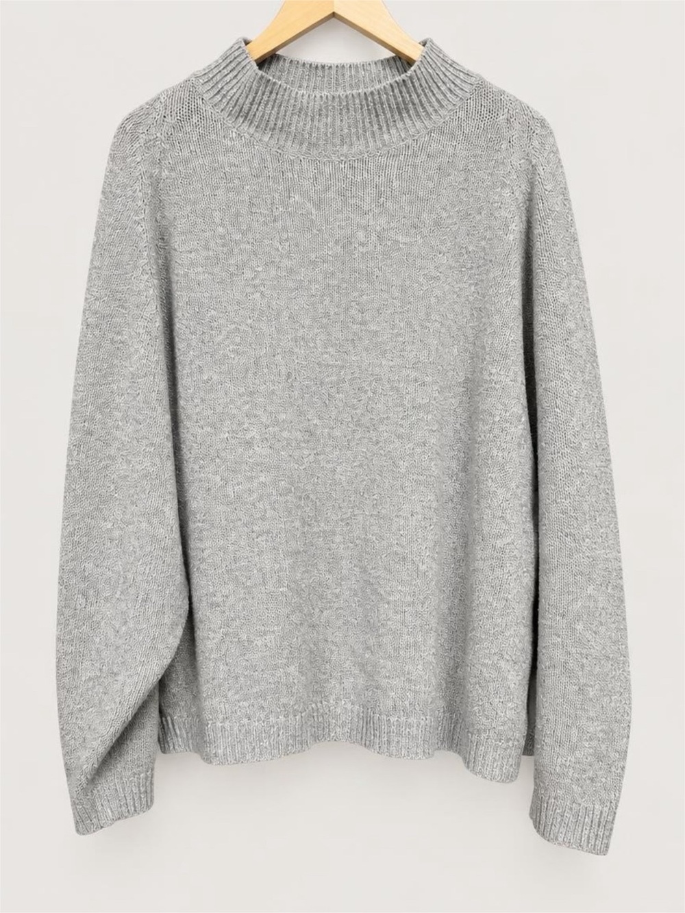 Old Navy Light Gray Mock Neck Sweater